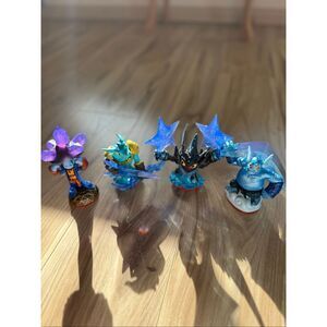 Skylanders Trap Team Lob Star, Blastermind, Snap Shot, Gusto Used Lot of 4 Activ